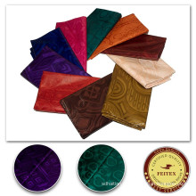 Tissu africain bon marché Bazin Riche fait main vêtements matériel Tissu mode coton nigérian tissu coton Textiles